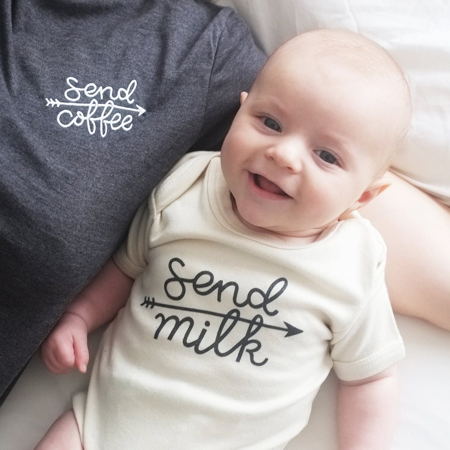 “Send Milk” Baby Bodysuit