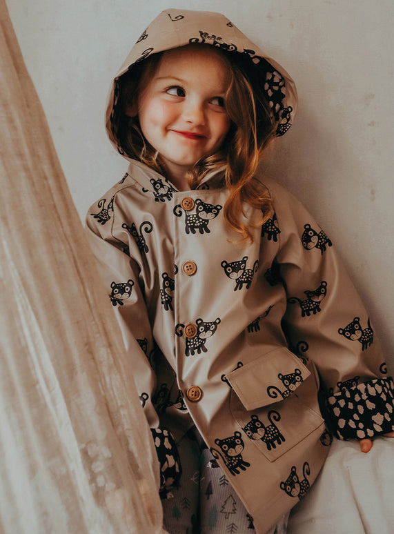 Leopard Raincoat - Bizzybods