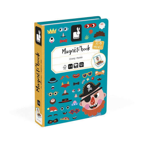 Magneti Book - Boy's Crazy Faces - Bizzybods